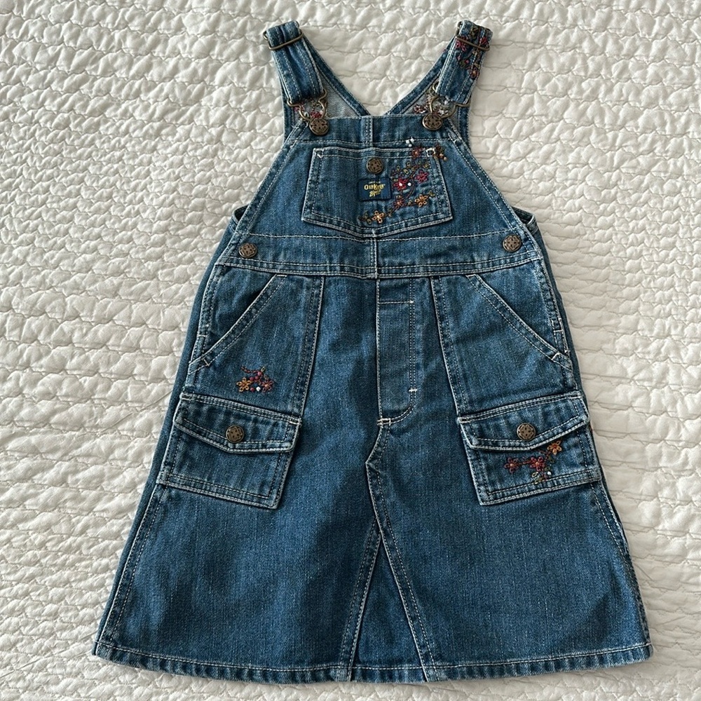 OshKosh denim overall dress / 3T